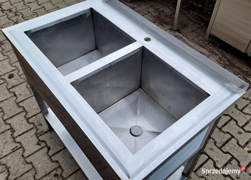 Zlew Basen 2 komorowy z Półką 1006085 M1248 N Nowe Skalmierzyce