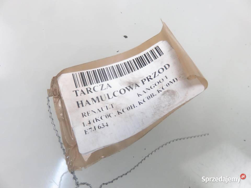 TARCZA HAMULCOWA PRZÓD RENAULT KANGOO I 14 8V