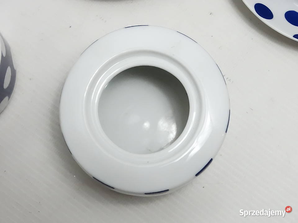 Zestaw Porcelanowy W Grochy Wellco Krefeld Filiżanki i spodki Biłgoraj