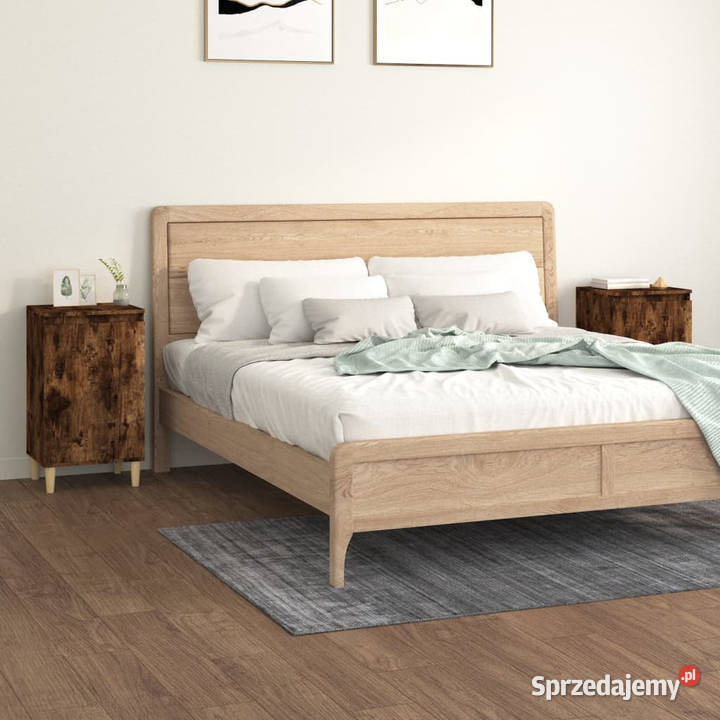 Szafki nocne 2 przydymiony dąb 40x35x70 WM819639 mazowieckie Warszawa