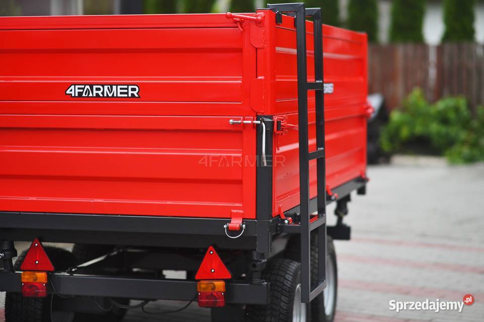 Przyczepa rolnicza dwuosiowa 25T z kiprem i Przyczepy rolnicze Przyczepy rolnicze Tajęcina