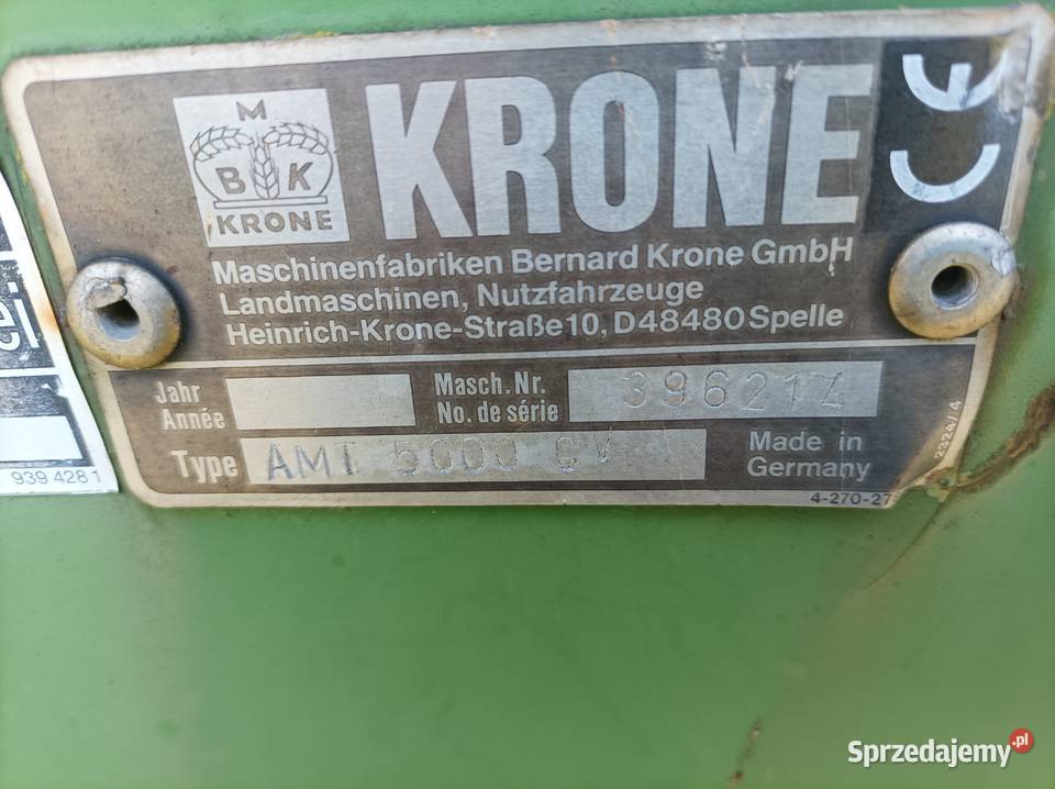 Sprzedam elementy kosiarki rotacyjnej KRONE Krone dolnośląskie
