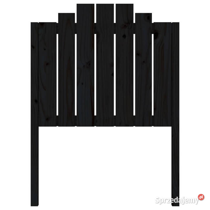 Wezgłowie łóżka czarne 81x4x110 lite drewno sprzedam
