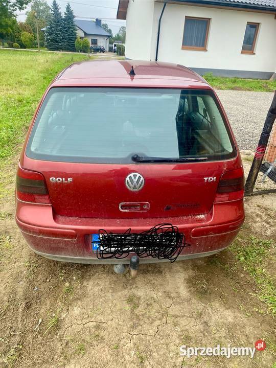 Golf 4 19 tdi 90 wolkswagen uszkodzony Motoryzacja Białobrzegi