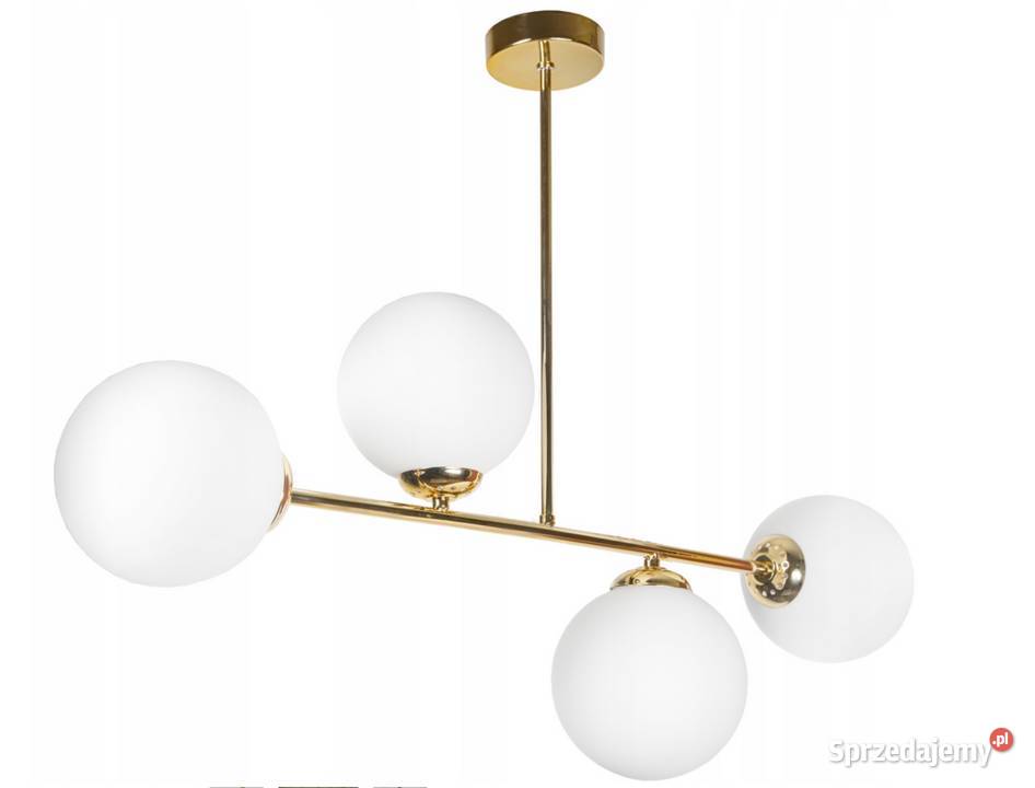 LAMPA WISZĄCA SUFITOWA ŻYRANDOL ZŁOTA KULE 4 Choroszcz sprzedam