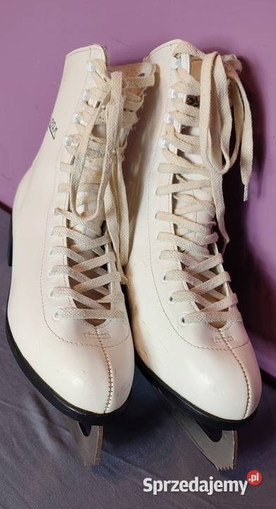 Łyżwy figurowe białe rozmiar 39 wkładka 254 24 Łyżwiarstwo i hokej małopolskie Jasień sprzedam