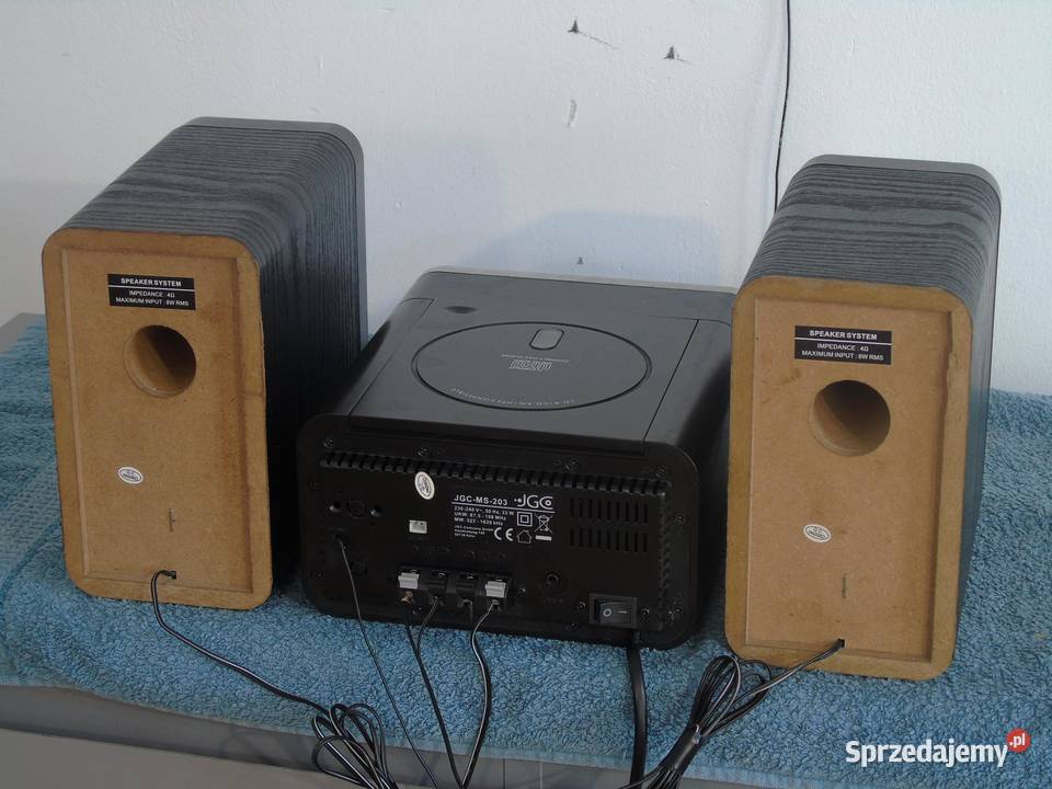 Wieża JGC MS203 CD USB mp3 AUX kolumny sprawna Wieże i miniwieże Jasło