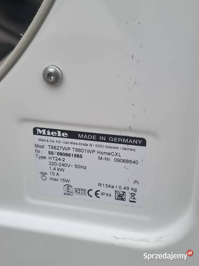 Suszarka kondensacyjna Miele T 8801 WP HomeCare wolnostojące dolnośląskie Wrocław