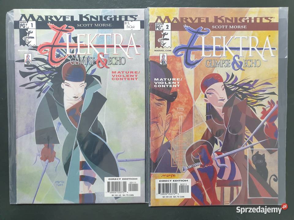 Marvel Knights Elektra zestaw 16 komiksów USA pomorskie Gdynia