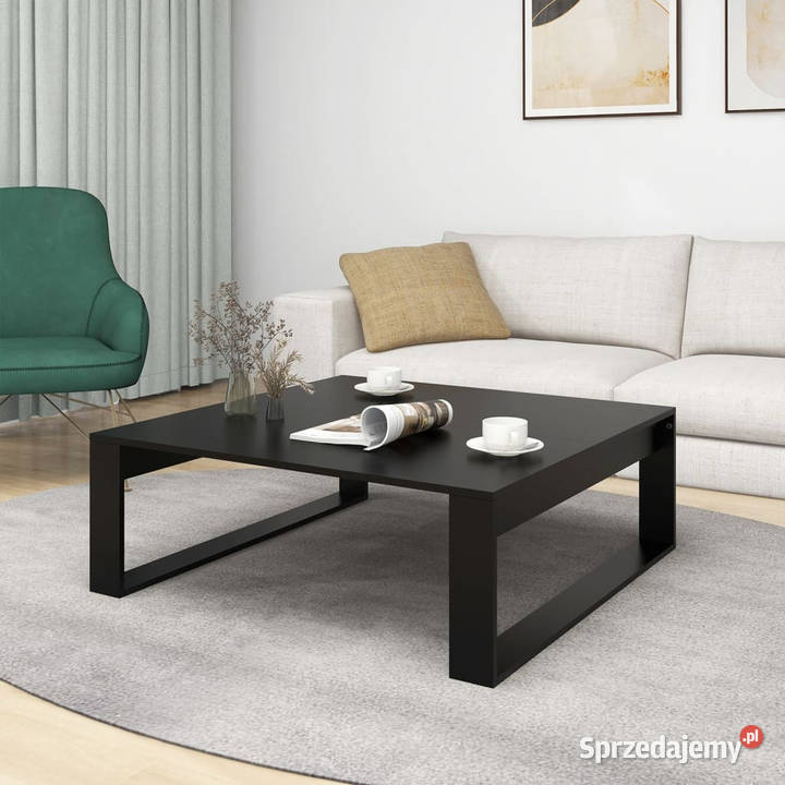 Stolik kawowy czarny 100x100x35 materiał mazowieckie Warszawa sprzedam