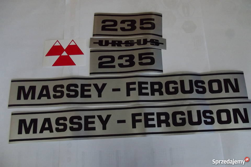 Emblematy maski silnika MF 235 KOMPLET lubelskie Parczew sprzedam
