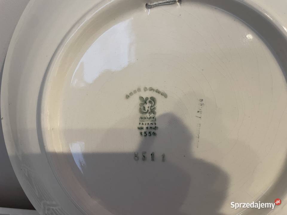 Włocławek fajansowy talerz PRL Pruszcz Gdański