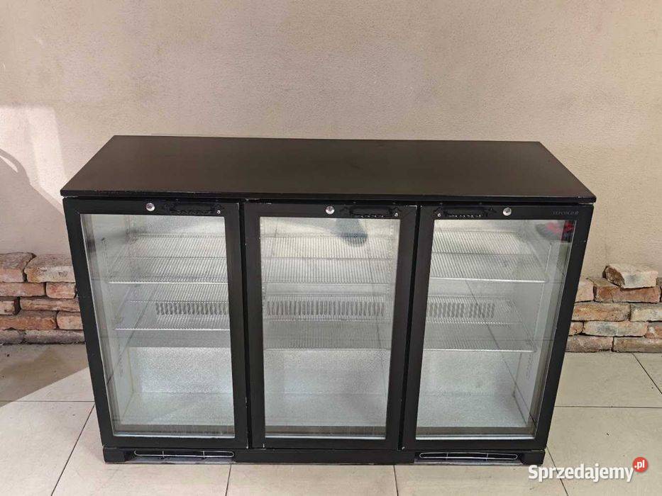 Witryna chłodnicza podblatowa 3drzwiowa 278L LED Góra