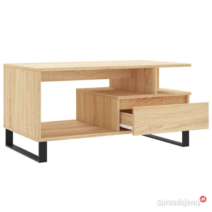 Stolik kawowy dąb sonoma 90x49x45 materiał Warszawa sprzedam