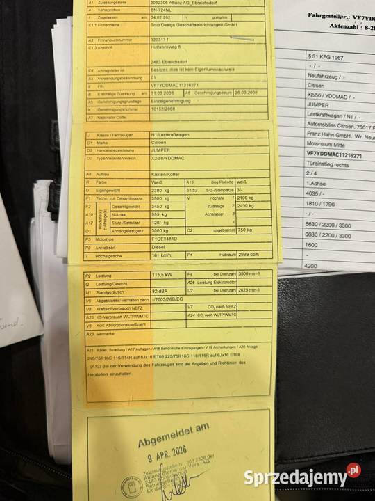 Citroen Jumper kontener 30JTD nieuszkodzony małopolskie Dąbrowa Tarnowska