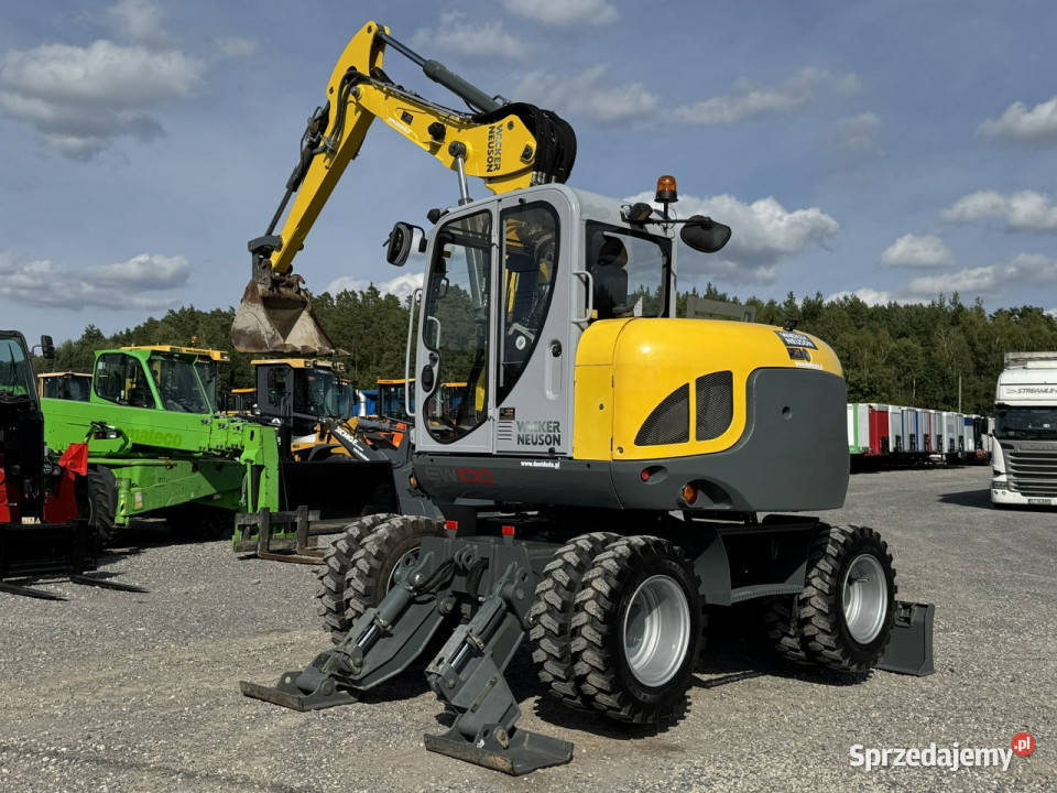 kołowa Wacker Neuson EW100 Pług Podpory 10 ton Motoryzacja świętokrzyskie Widełki