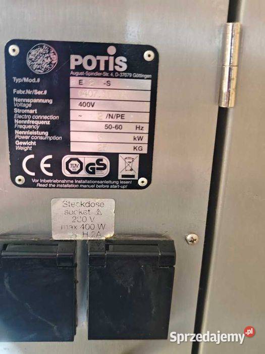 Potis E2S opiekacz do kebaba 400V 6kW 30 Góra