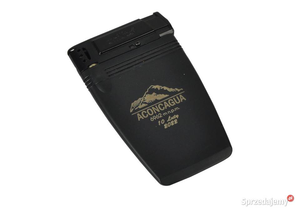 Plaska zapalniczka z grawerem logo czarna 100 Leżajsk sprzedam