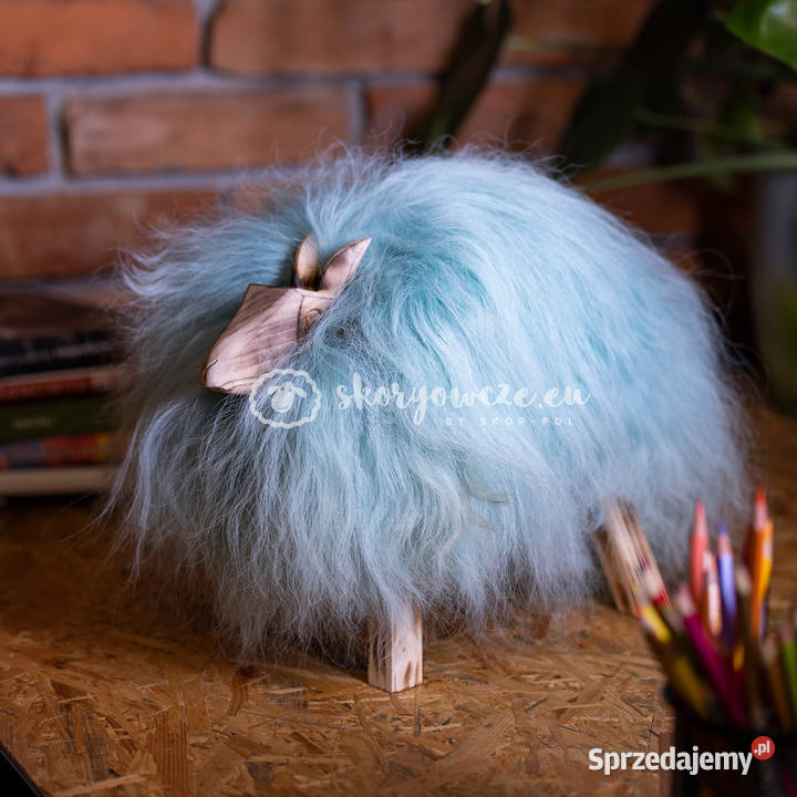 Krzesło baranek dekoracyjny miętowy Szaflary sprzedam