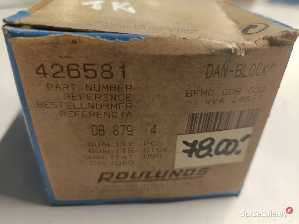 Renault R5 R12 R18 PRZEDNIE KLOCKI HAMULCOWE osobowe Janów
