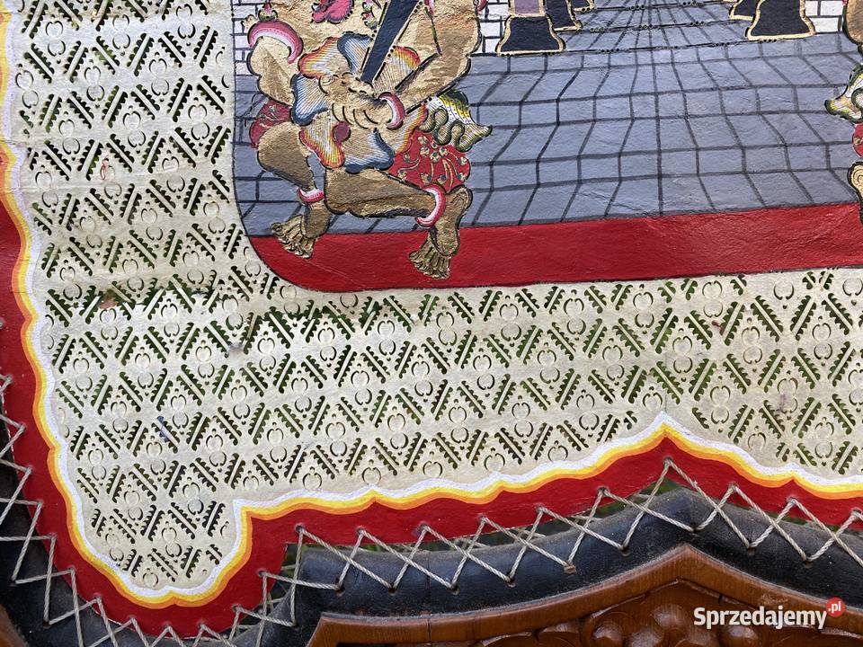 Antyk Piękny ogromny oryginalny parawan Bystrzyca Kłodzka