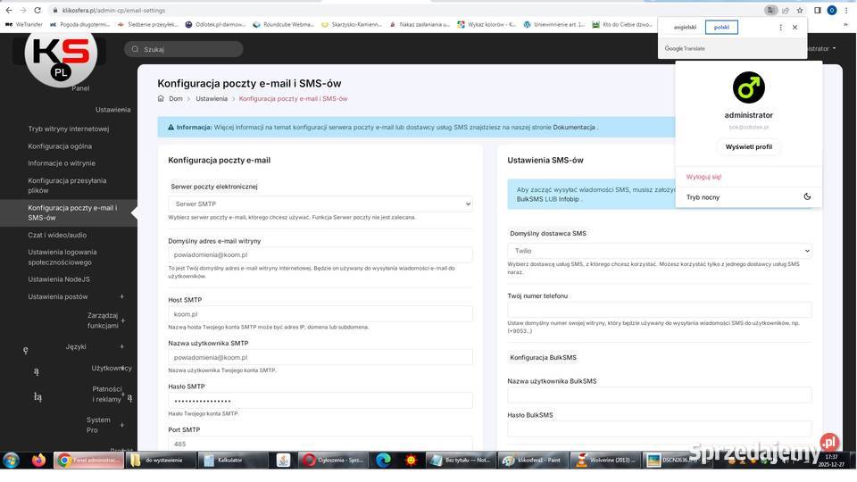 Serwis wielotematyczny na wzór facebooka Skarżysko-Kamienna