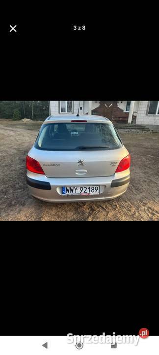 Peugeot 307 1cm3 Peugeot mazowieckie Długosiodło