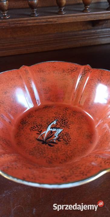 Patera miseczka z gałązką jeżyny w brązach i pomorskie Gdańsk