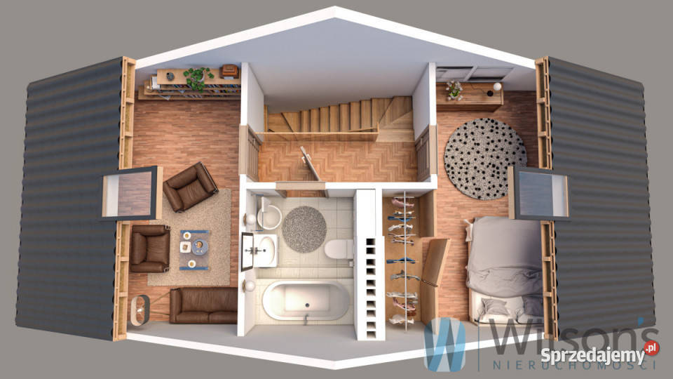 sprzedaży domu szeregowego Marki 1714m2 pustak