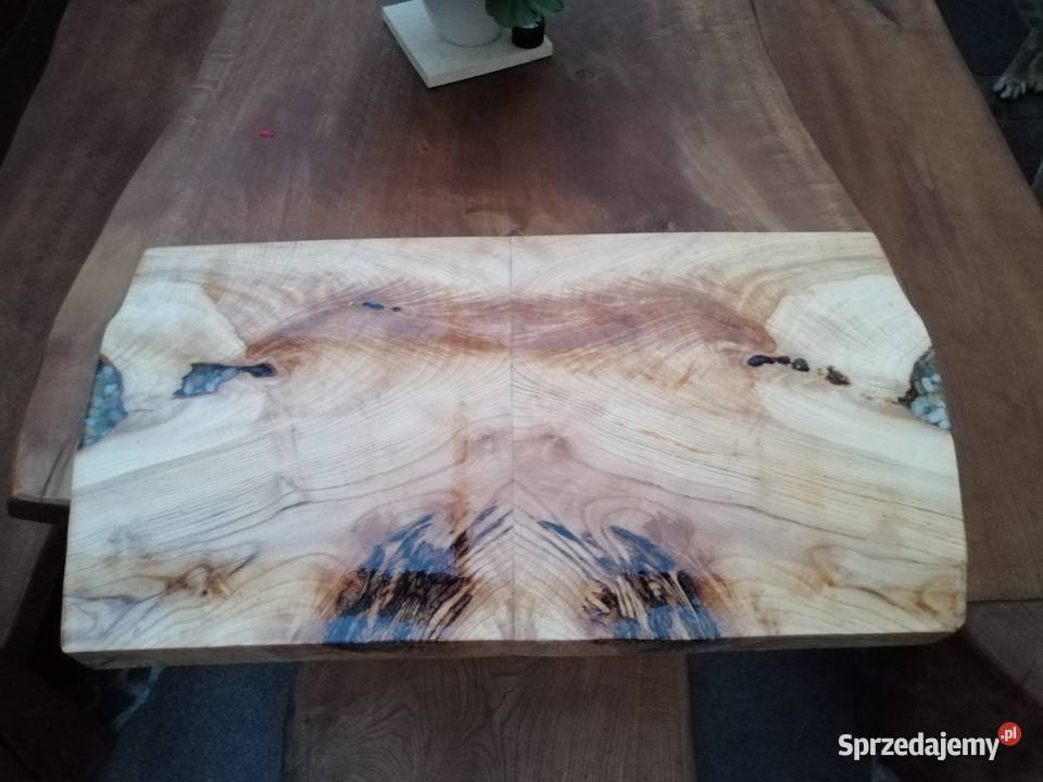 stolik kawowy blat debowy 120x80x5 zywica Stoły, krzesła, biurka mazowieckie Przysucha