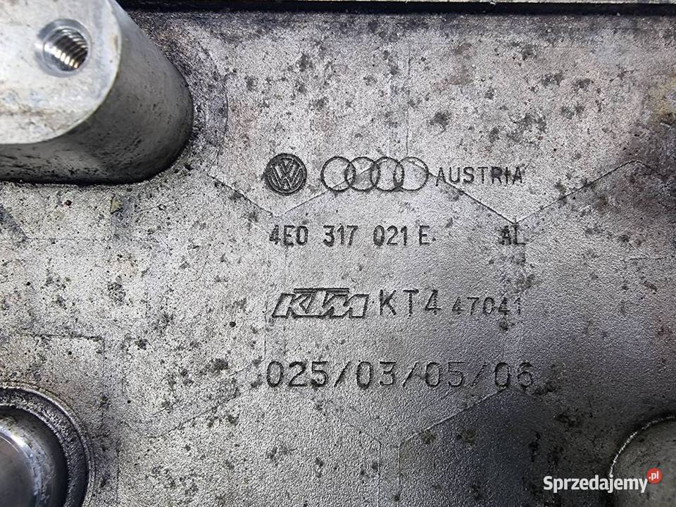 CHŁODNICZKA OLEJU AUDI A8 D3 LIFT 4E0317021E osobowe kujawsko-pomorskie Lipno