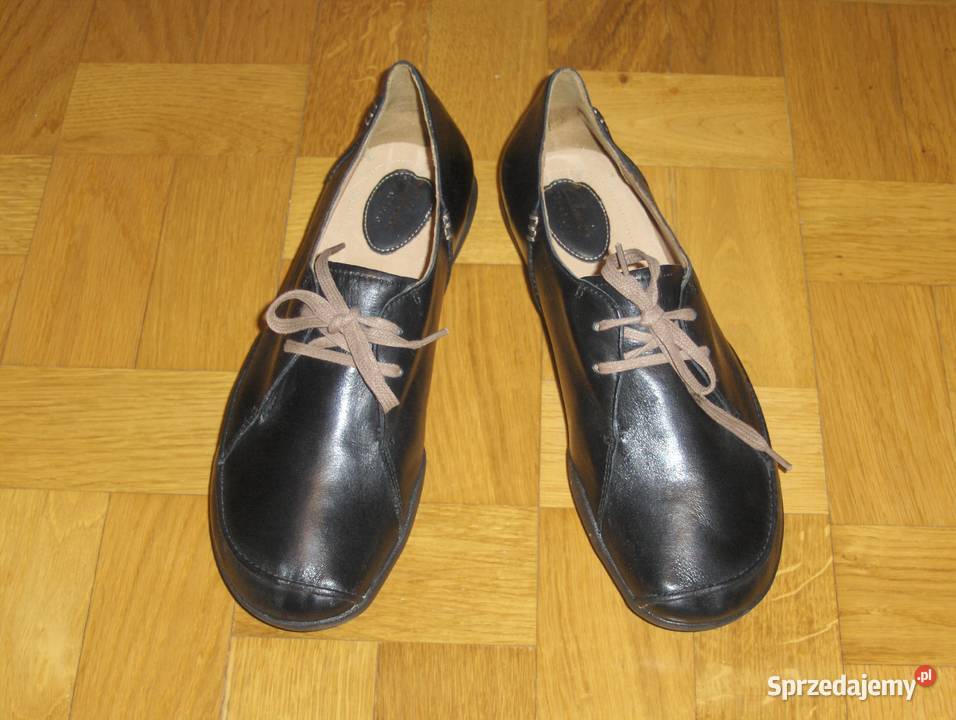Półbuty CLARKS Felicia Vale Skóra Czarne 4041 26.5cm łódzkie Łódź