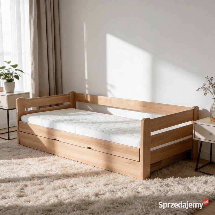 Łóżko bukowe DREAM GABI MEBLE podnoszone