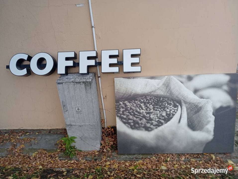 Szyld reklamowy coffee plus obraz Świecie