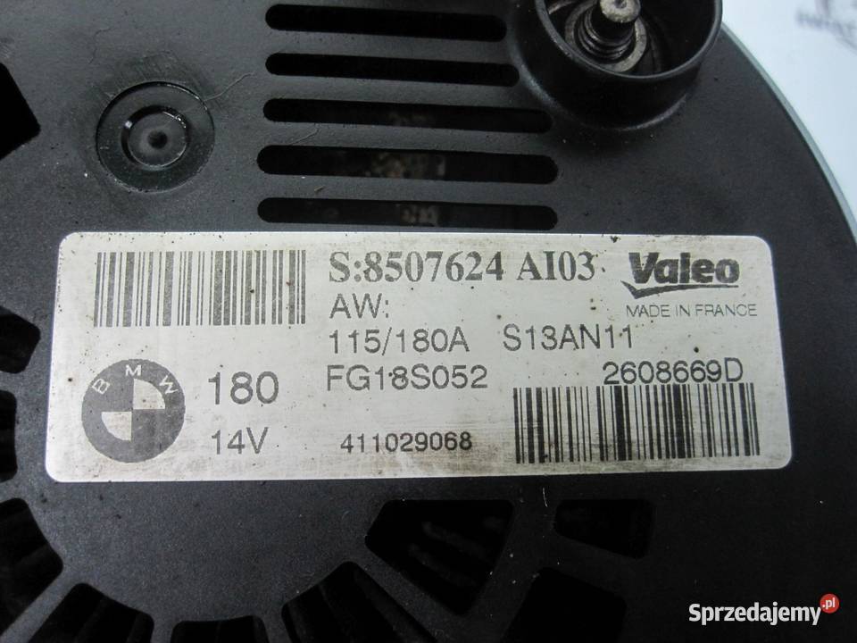 BMW 3 20 D N47D20C 143 11r alternator 8507624 świętokrzyskie