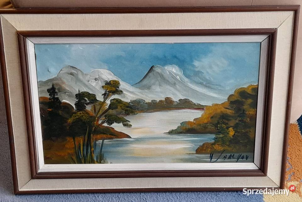 Hartvig Jarlhov (1919–1992) Pejzaż górski obraz olejny