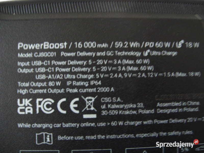 Powerbank GREEN CELL CJSGC01 LOMBARDI Rzeszów