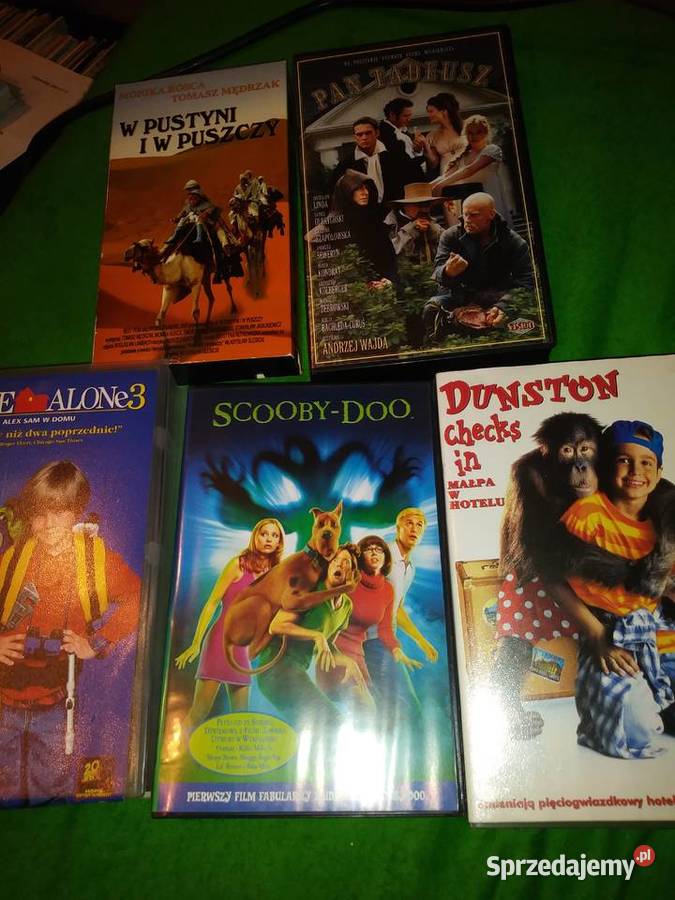 Kasety VHS zestaw 5 lekturymłodziez