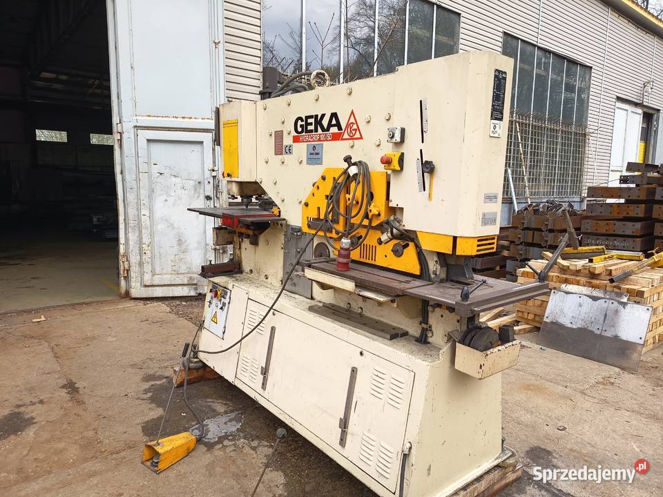 Wykrawarka Geka Hydracrop SD 100 ton CNC Produkcja