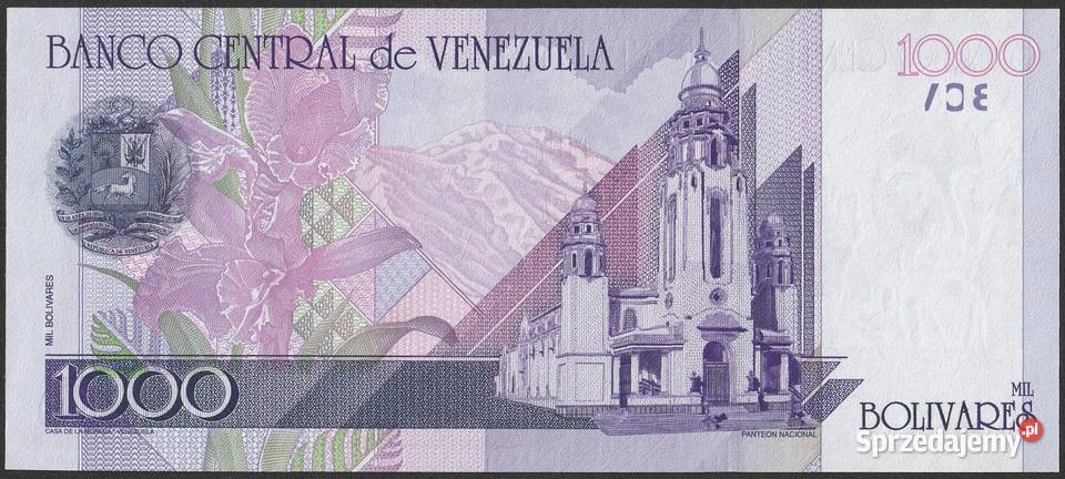 WENEZUELA 1000 bolivares 1998 Bolivar stan Łódź