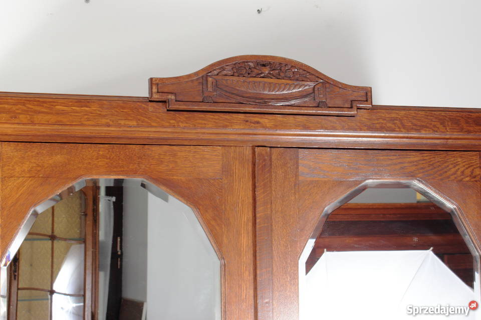 Szafa Antyk Art deco Dąb okres Międzywojenny śląskie Żory