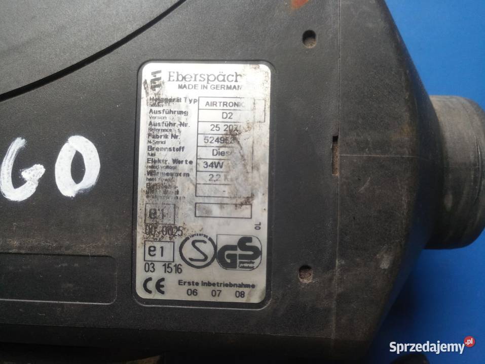 Webasto AirTronic D2 24v opolskie Rzędowice