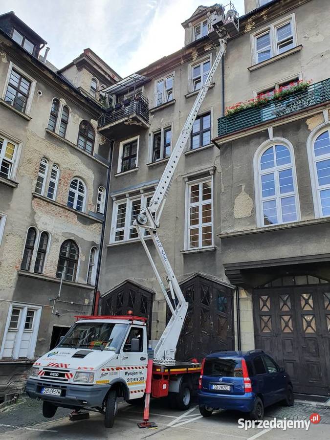 Podnośnik koszowy wynajem Zwyżka 20m Pozostałe usługi Kęty