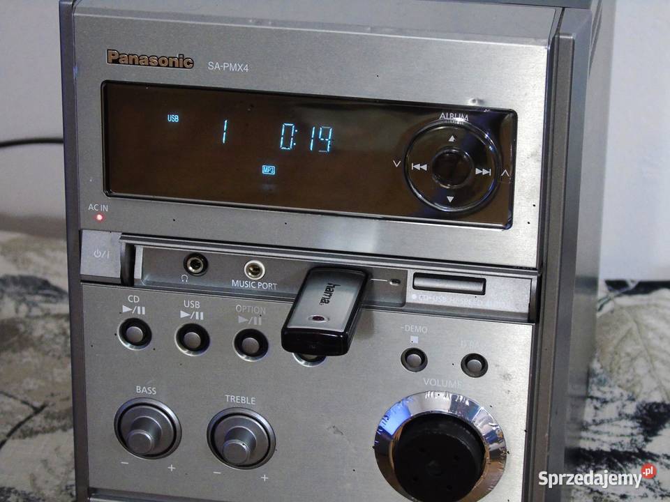 Wieża Panasonic SAPMX4 USB mp3 RDS CD AUX Jasło