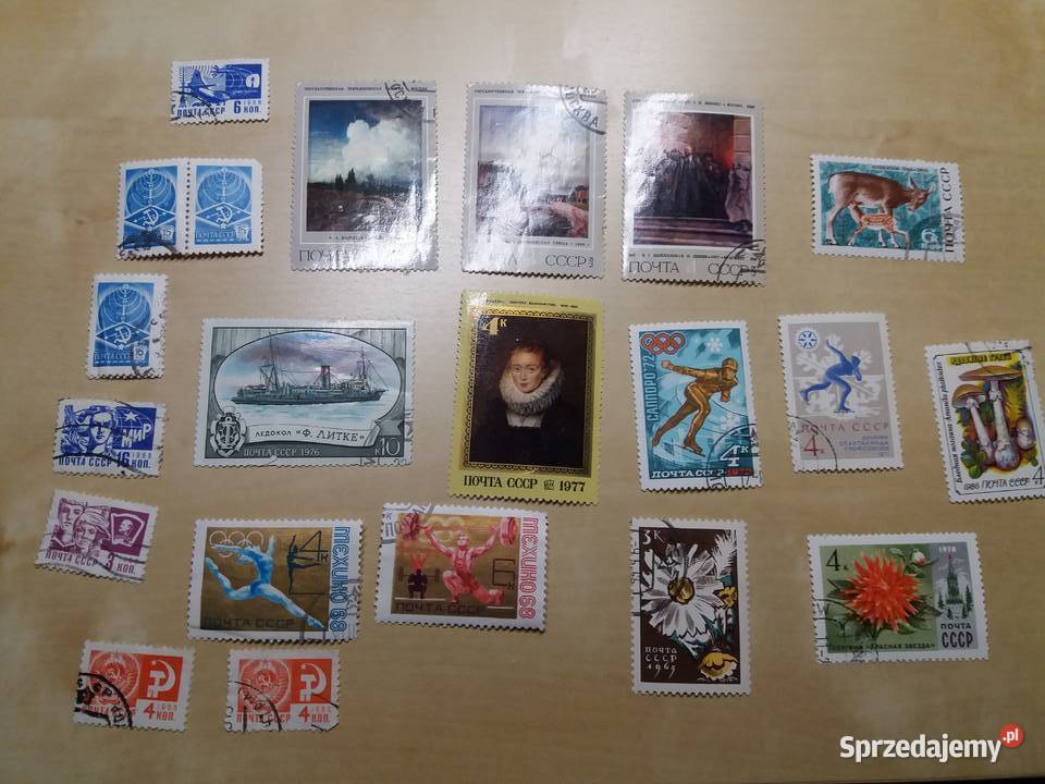 Znaczki Rosja Bułgaria Ruminua Węgry