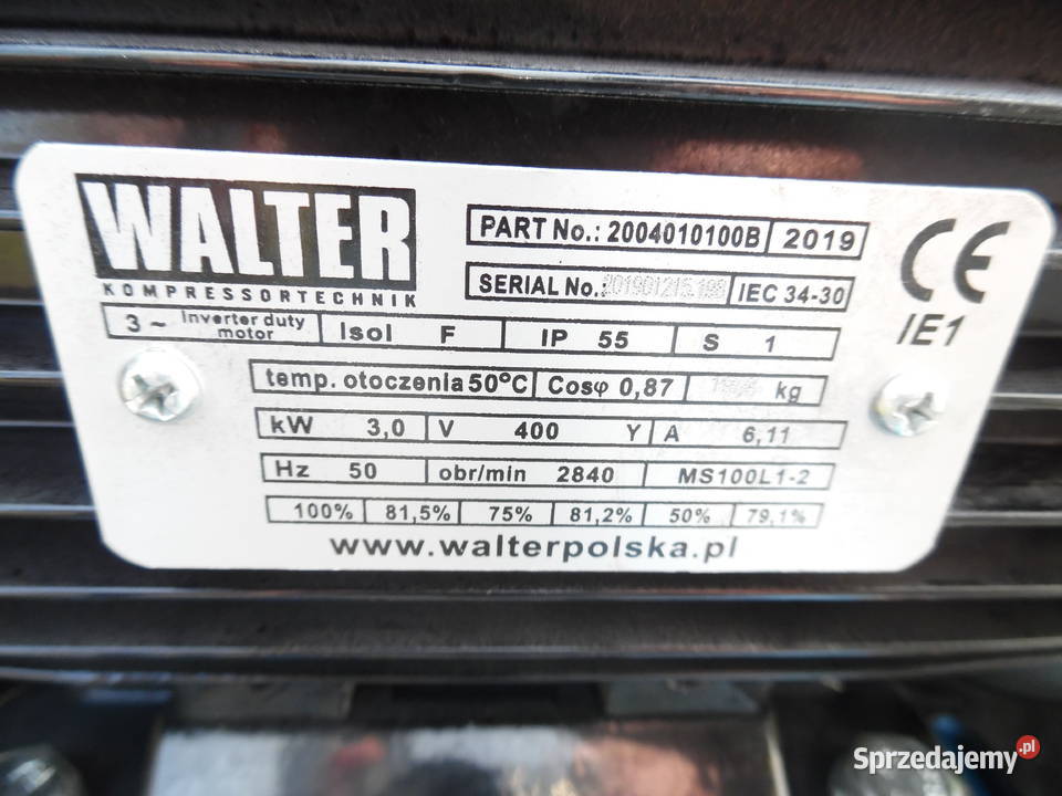 Sprężarka WALTER 270L 2020r Skarżysko Kościelne