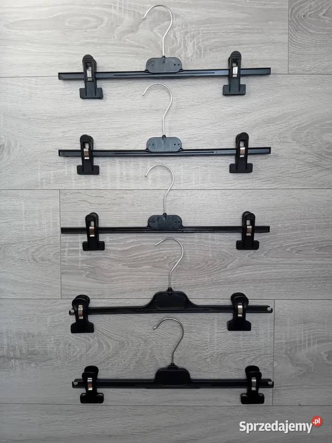 Wieszak odzieżowy do spodni czarny ECO WIESZAK Poznań