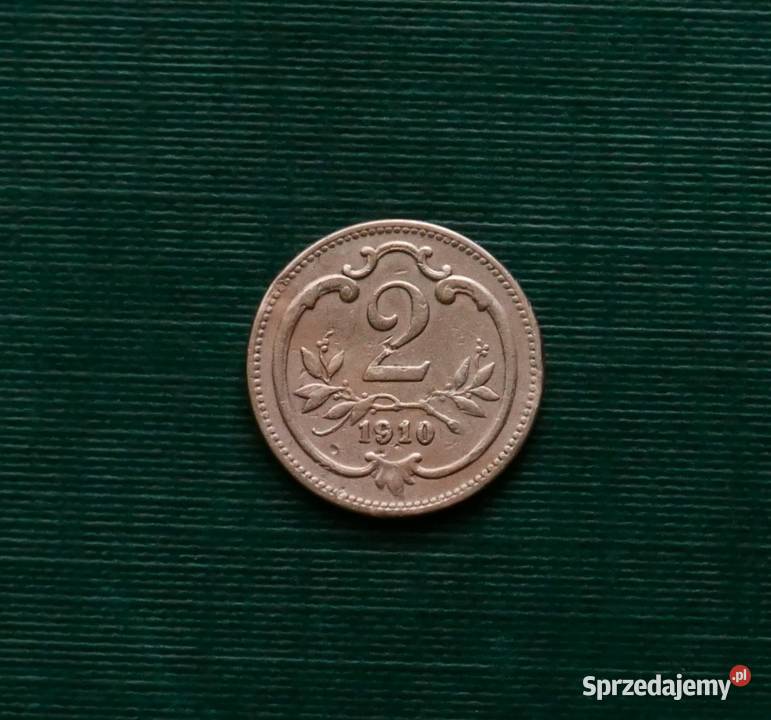 AUSTRIA 2 halerze 1910r