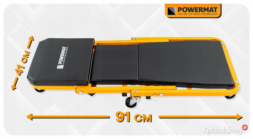 Leżanka warsztatowa 2w1 siedzisko serwisowe