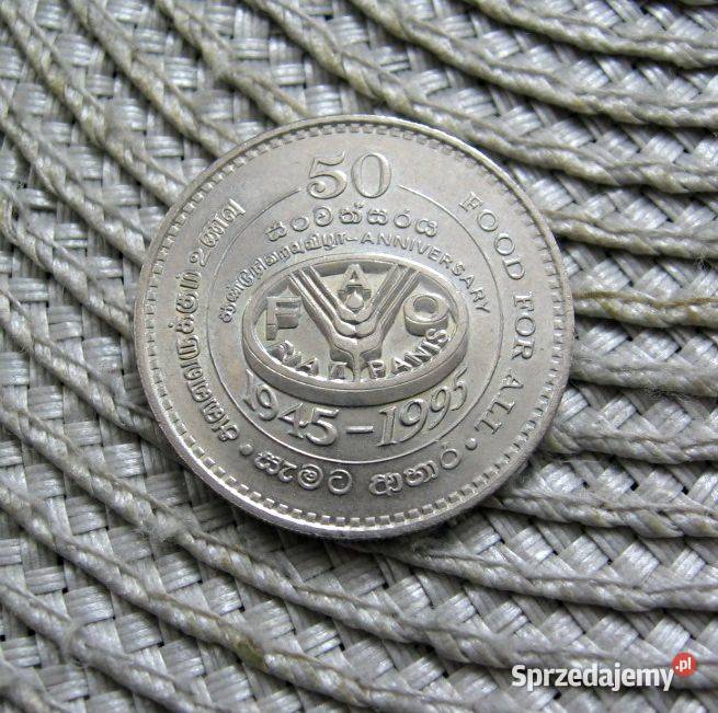 Sri Lanka 2 Rupie 1995r 50 Lecie FAO Kalisz